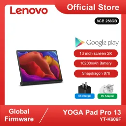 Pads Global Rom Lenovo Yoga Tab 13 or Yoga Pad Pro 13 Inch 2k Screen Snapdragon 870 Speakers 10200mah Battery Tablet Android 11