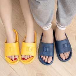 Slippers Fashion Soft Black White Flat Flip Flops Shoes Non-Slip Bathroom Slides Couples Indoor Male Women Summer Home