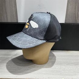 Designer Baseball Caps for Men and Women, Tiger Embroidery Casquette Sun Hat with Letter Black Fashion Brand Hats 2024B