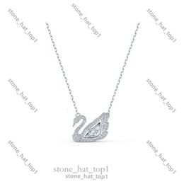 Swarovskis Necklace Designer Swarovskis Gioielli Jumping Heart Swan Cipndant Necklace Element Female Crystal Crystal Clavicle Chain Lover Gift 6295
