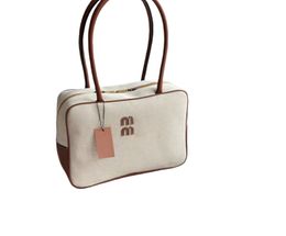 Luxury Handbags Canvas Bowling briefcase Computer Bag Handheld Shoulder Briefcase Mailman Bag Fashionable Versatile Simple Tote bag Shoulder Bag