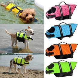 Dog Apparel Summer Dog Life Vest Jacket Reflective Pet Clothes Puppy Swimwear Dog Life Jacket Safety Swimming Suit Dog Supplies d240426