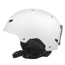 Helmets Women Men Snowboard Helmet with Detachable Earmuff Men Women Snow Helmets with Goggle Fixed Strap Safety Ski Helmet