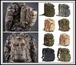 DHL 12 Colors 30L Hiking Camping Bag Military Tactical Trekking Rucksack Backpack Camouflage Molle Rucksacks Attack Outdo2983164