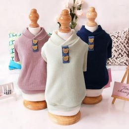 Dog Apparel High Collar Elastic Bottoming Shirt Pet Striped Clothes Puppy Cotton Warm T-shirt For Dogs And Cats Pullover Cosplay