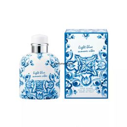 Designer Blue and white porcelain perfume Light Blue Man Perfume Fragrance for Men 125ML EDT Spray Parfum Designer Cologne Perfume Lasting Fragrance