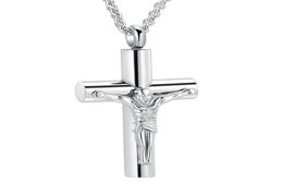 IJD11129 Jesus Ashes Pendant Necklace Stainless Steel Cremation Jewellery Funeral Keepsake Urn Necklace For Ashes Wholesale Price4176428
