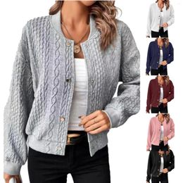 Women's Knits Womens Open Front Cardigan Long Sleeve Knit Sweater Outwear With Creme Cardigans Warm For Women