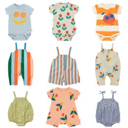 Mattresses 2023 Tc New Summer Baby Romper Cute Cartoon Pattern Onepiece for Toddler Girls and Baby Boy Clothing Onesie Brand