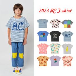 Mattresses 2023 New Bc Ss Kids Summer Short Sleeve Tshirt Toddler Brand Summer Tshirt 23ss Girls Boys Designer Clothes Cotton Tees