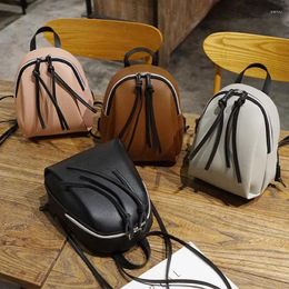 Backpack Style 2024 Lady Small Women Leather Shoulder Bag MultiFunction Mini Backpacks Female School Bagpack For Teenage Grils