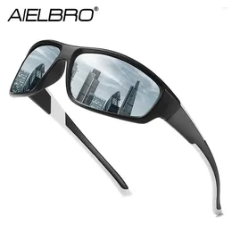 Outdoor Eyewear AIELBRO Cycling Glasses Sport Sunglasses Men Safety Bike Bicycle For