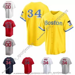 Custom Baseball Jerseys David Ortiz Rafael Devers home away jersey men women Youth S-3XL