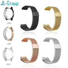 Watch Bands 22mm 20mm strap suitable for Watch GT 2 3 4 42mm 46mm strap with case screen protector GT2 Pro 2E bracelet magnetic ring watch 240424