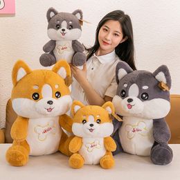 Simulated Shiba Dog Doll Plush Toy Cross border Animal Doll Cute Dog Cloth Doll Cartoon Children's Pillow