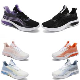 Free Shipping Men Women Running Shoes Mesh Flat Breathable Blue Black Pink Grey Purple Mens Trainers Sport Sneakers GAI