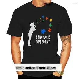 Men's Suits A1122 Different Autism Youth Mens T-Shirt Support The Cause Customize O Neck Tee Shirt