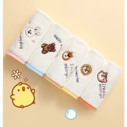 Product 1 Set of 5 Kids Towels Baby Washcloth Baby Bath Drool Towel Hanging Coral Velvet Towel