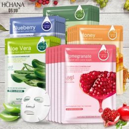 Gloves 30pcs Bioaqua Sheet Mask Original Moisturising Mask Oil Control Acne Smooth Plant Facial Mask Skin Care Face Mask