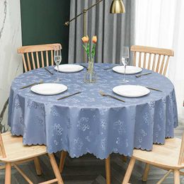 Table Cloth A92 Chinese pattern large circular countertop PVC countertop waterproof and oil resistant hotel and restaurant household countertop 240426