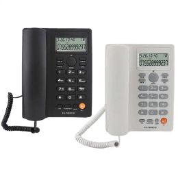 Accessories Home Landline Phone Caller ID Telephone Desktop Wired Fixed Phone Handsfree Calling House Telephones for Hotel Office Home