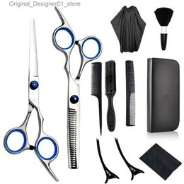 Hair Scissors Hair clippers and thin scissors set professional hair clipper set indoor hair clipper set with comb angle and Q240426