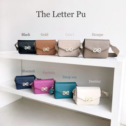 Thai Brand Little Rabbit 2024 Small Spring New Saddle Bag Women's Shoulder Bag Thai Niche Design Small Square Bag Crossbody Women's Solid Colour Small Size Envelope Bag