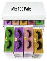 Mink Eyelashes Whole 3050100 Pairs 3D Mink Lashes Natural False Eyelashes Pack Vendors Makeup Fake Eyelashes Bulk Items3274603