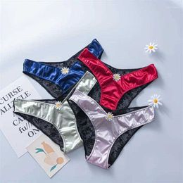 New designer Womens Panties Ladies Underwear Sexy Lace Daisy Y High Open Nylon Colour Dinges Thong