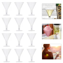 Disposable Cups Straws 20pcs Cocktail Plastic Party Dessert For Bar