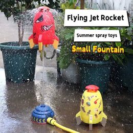 Sand Play Water Fun Jet Rocket Small Fountain 360 degree Rotating Jet Water Outdoor Swimming Pool Party Childrens Summer Toys Q240426