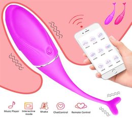 App Controlled Toys Vibrators Gspot Massage Vibrator Female Clitoris Stimulator Vibrating Egg Sex Toys for Women Vaginal Balls3046224295