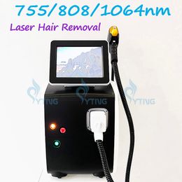 755 808 1064nm Diode Laser Permanent Hair Removal Machine Triple Wavelehgth Depilation Depilator 12 Bars
