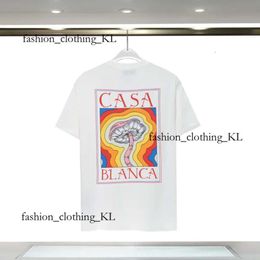 Top Designer T Shirts Spring Summer New Style Shirt Sweatshirt Starry Castle Short Sleeve Casa Blanca Men T-Shirts Tennis Club Casablanc Shirt Size S-Xxl 266