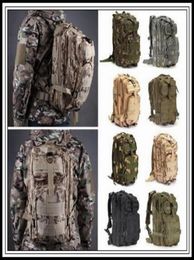DHL 12 Colors 30L Hiking Camping Bag Military Tactical Trekking Rucksack Backpack Camouflage Molle Rucksacks Attack Outdo5775428