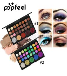 Popfeel 29 Colors Eyeshadow Palette makeup palette Matte Shimmer Glitter Nude Pigmented Metallic Eye Shadow Beauty Bling Bling Eye2969538