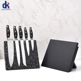 Storage Folding Magnetic Knife Holder Black Snowflake Multifunctional Wood Storage Knives Block Rack Kitchen Supplies