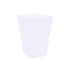 Take Out Containers 100pcs Popcorn Boxes Holder Cartons Paper Bags Stripe Box For Movie Theater Dessert Tables Wedding Favors (White)