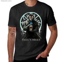 Men's T-Shirts Dresden Archive Harry Hell Bell T-shirt Plus Large Top Korean Fashion Quick Drying Pure White Mens Q240425