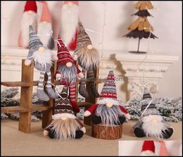 Christmas Decorations Festive Party Supplies Home Garden Handmade Santa Tomte Gnome Tree Pendants Hanging Ornaments Year Xmas De9463806