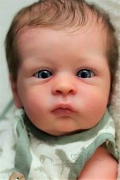 Dolls NPK 20inch Reborn Doll Kit Oskar Lifelike Real Soft Touch Fresh Color Unfinished Doll Parts with Body