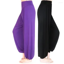 Active Pants Women's Yoga Plus Size Sports Leggings Colourful Flower Dance Tai Chi
