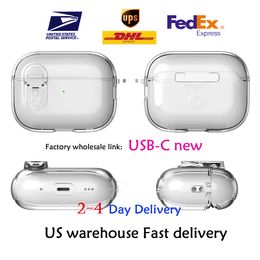 For AirPods Pro 2 2023 USB C air pods AirPods Pro earphones 3 Solid Silicone Cute Protective Headphone Cover Apple Wireless Charging Box Shockproof 3nd 2nd TPU Case