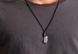 Stainless Steel Kitchen Knife Pendant Necklace for Men Chef Blade Necklace Gift Hip Hop Jewelry9458036