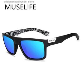 Sunglasses 2024 Polarised UV400 Sunglasses for Men Dazzling Colour Drive Classic Retro Brand Designer Light Flexible Sunglass Oculos De Sol Q240425