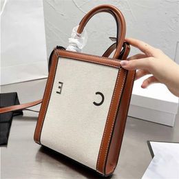 10A Fashion 2024 Vintage Trend Item Level Tote Simple Crossbody Canvas Appearance Vertical Bag Belt Handbag High 194372 Detachable Prin Nivw