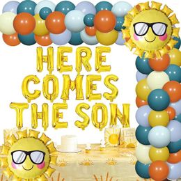 Party Decoration Sursurprise Sun Theme Baby Shower Decorations Boho Sunshine Balloon Garland Kit Gold Here Comes The Son Balloons Banner Boy