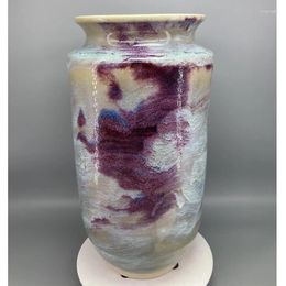 Vases Jun Porcelain Vase Painting Jar Ceramic Natural Kiln Height: 34cm Mouth Diameter: 16cm 17cm