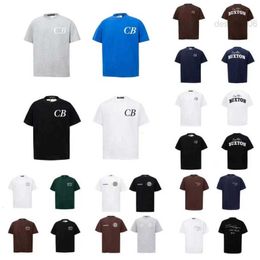 Cole Buxton Designer t Shirts Mens T-Shirts Summer Spring Loose Green Grey White Black T Shirt Men Women High Quality Classic Slogan Print Top Tee With Tag a01