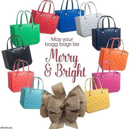 Luxury Bogg large shopper the tote bag PVC plastic lady outdoor vacation designer handbag beach bags Womens mens Clutch crossbody Shoulder weekend gym Basket bags